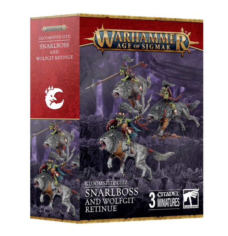 Gloomspite Gitz Snarlboss and Wolfgit Retinue (PREORDER 03/22/25)