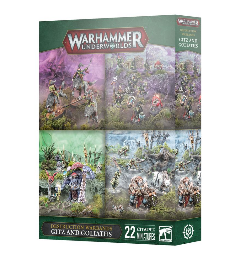 Warhammer Underworlds Destruction Warbands Gitz and Goliaths (PREORDER 10/17/2025)