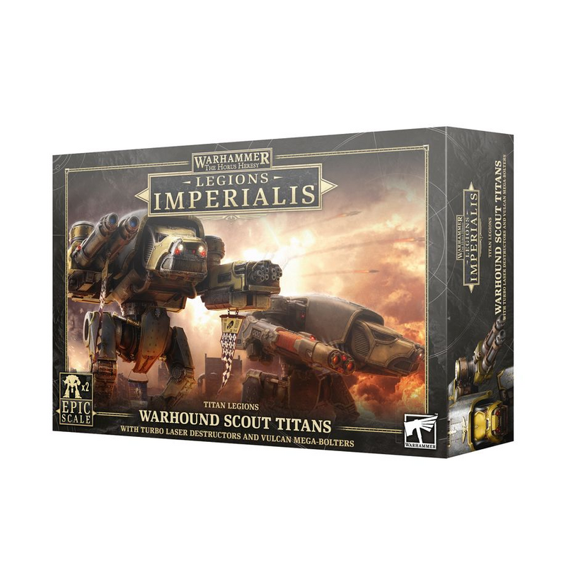 Legions Imperialis | Titan Legions Warhound Scout Titans with Turbo-Laser Destructors and Vulcan Mega-Bolters