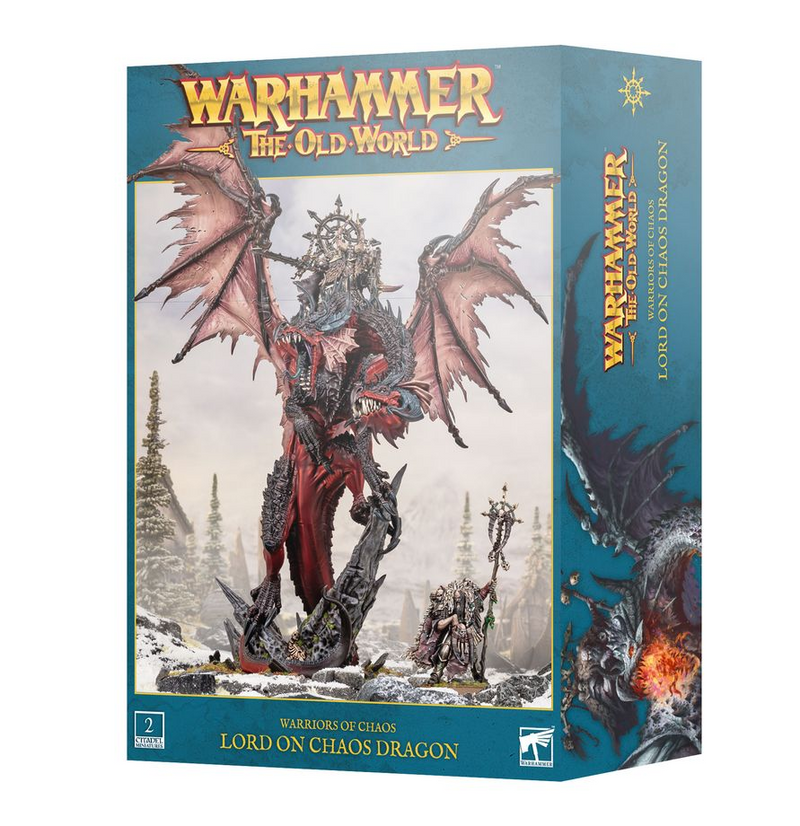 The Old World Warriors Of Chaos Lord/Sorcerer on Chaos Dragon (PRESALE 8/22)