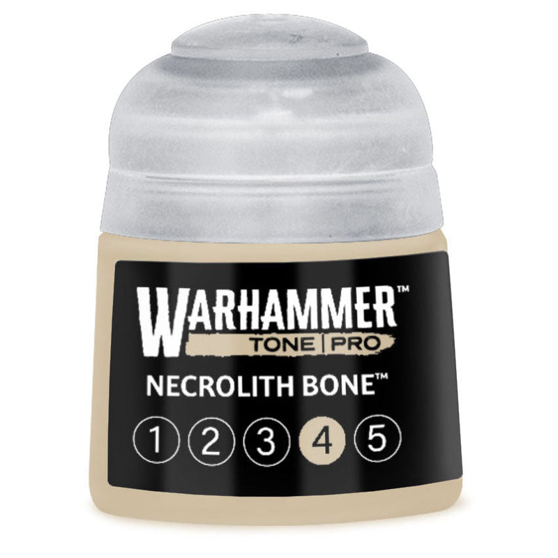 Warhammer Tone Pro Paint: Necrolith Bone 4 [12ml] (PRESALE 10/24)