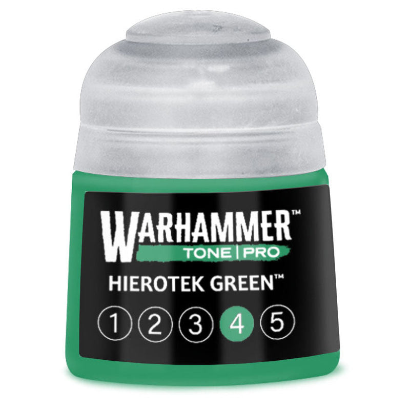 Warhammer Tone Pro Paint: Hierotek Green 4 [12ml] (PRESALE 10/24)