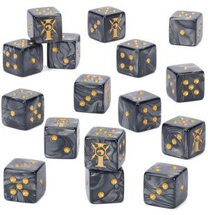 Adeptus Custodes Dice [16ct] (PRESALE 10/17)