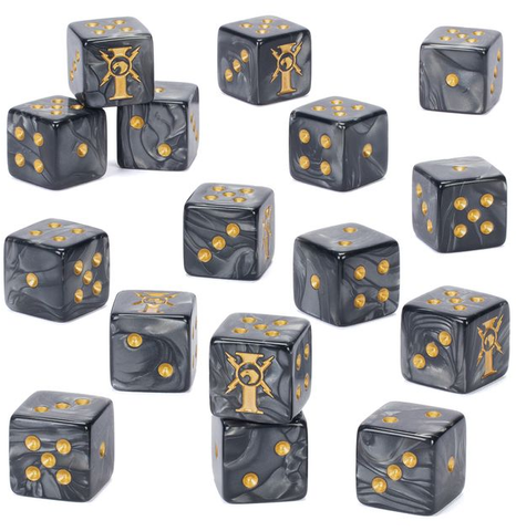 Adeptus Custodes Dice [16ct] (PRESALE 10/17)