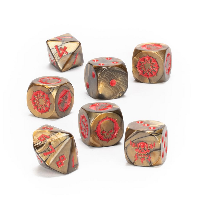 Blood Bowl: Chaos Dwarf Team - Dice Set