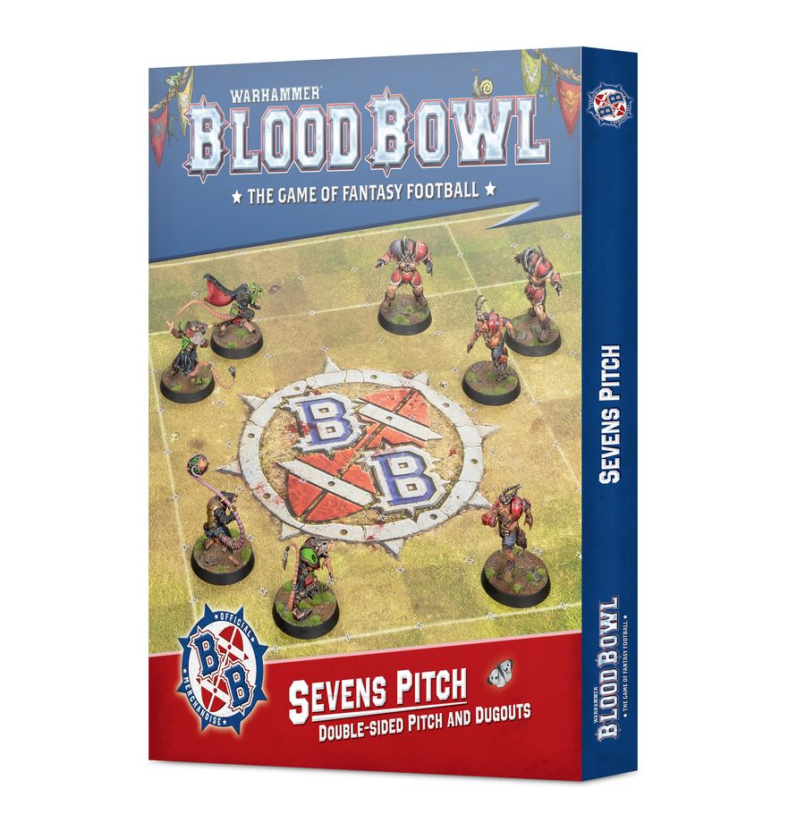 Blood Bowl Sevens Pitch: Double-sided Pitch and Dugouts (PRESALE 8/22)