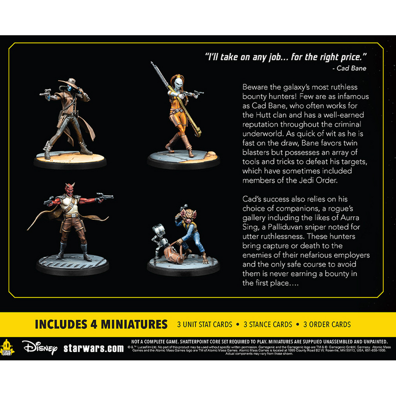 Star Wars: Shatterpoint - Fist Full of Credits Cad Bane Squad Pack