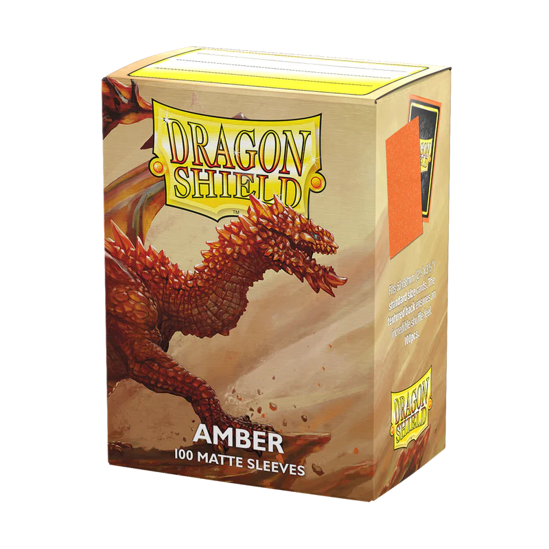 Dragon Shield Matte Sleeve - Amber 100ct