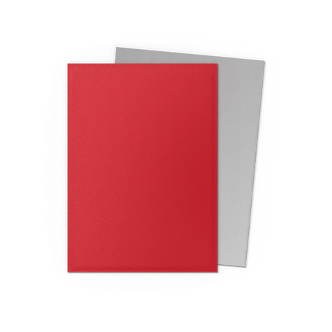 Dragon Shield Matte Dual Sleeves - Crimson and Silver [100ct Standard Size]
