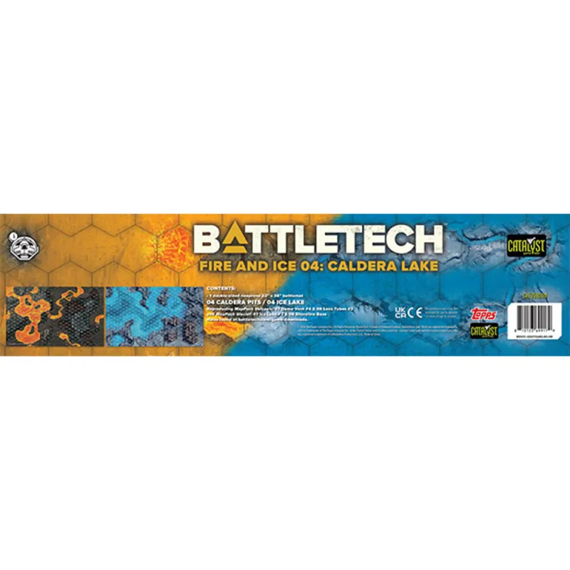 BattleTech: Battle Mat - Fire and Ice 04 - Caldera Lake (22" x 36")