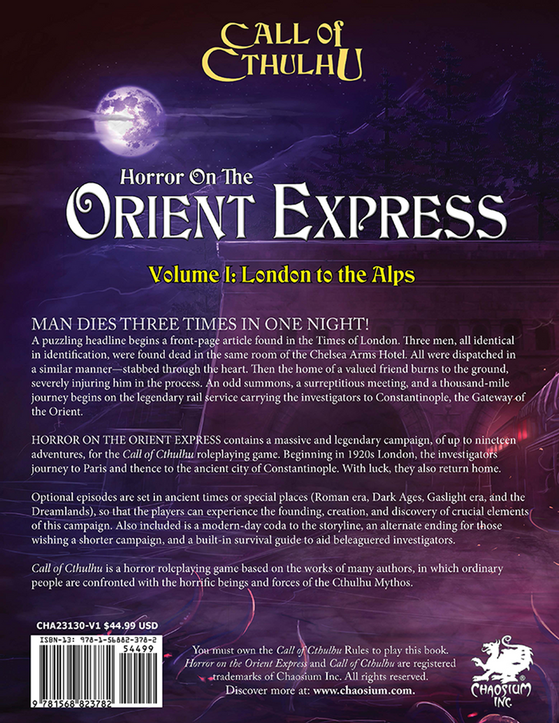 Call of Cthulhu RPG: Horror on the Orient Express - 2 Volume Set (7th Edition) [Hardcover]