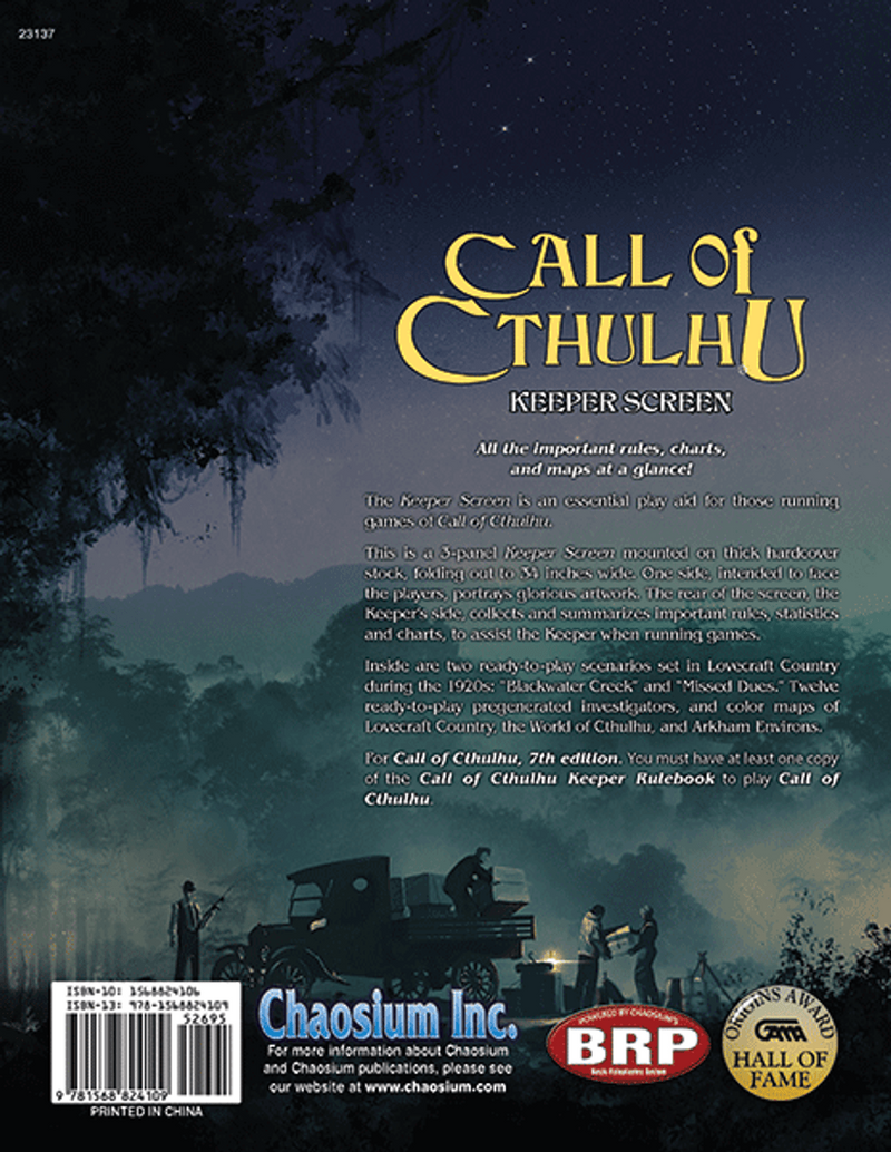 Call of Cthulhu RPG: Keeper Screen Pack (7th Edition)