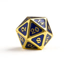 Die Hard Dice - Metal Dire d20 - Mythica Gold Sapphire [Oversized]