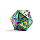 Die Hard Dice - Metal Dire d20 - Mythica Scorched Rainbow [Oversized]
