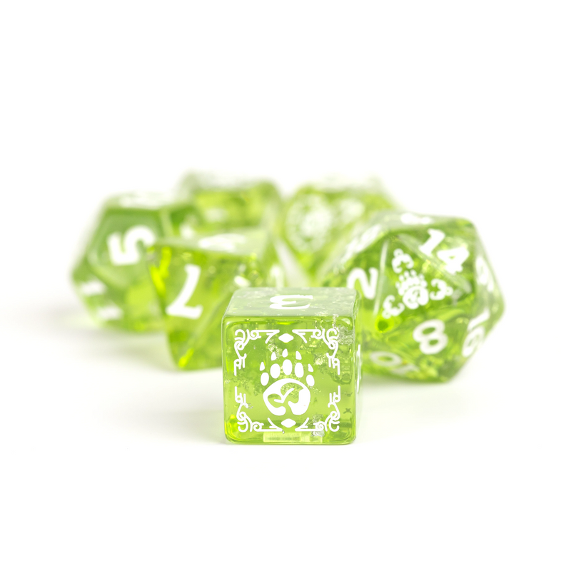 Dungeons & Dragons: Adventure RPG Polyhedral Dice Set - Druid (Green) [16ct]