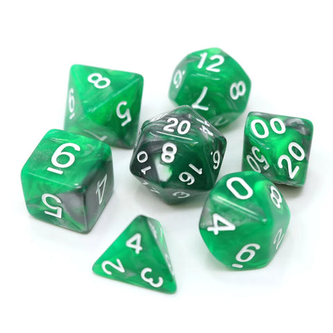 Die Hard Dice RPG Polyhedral Dice Set - Emerald Ore [7ct]