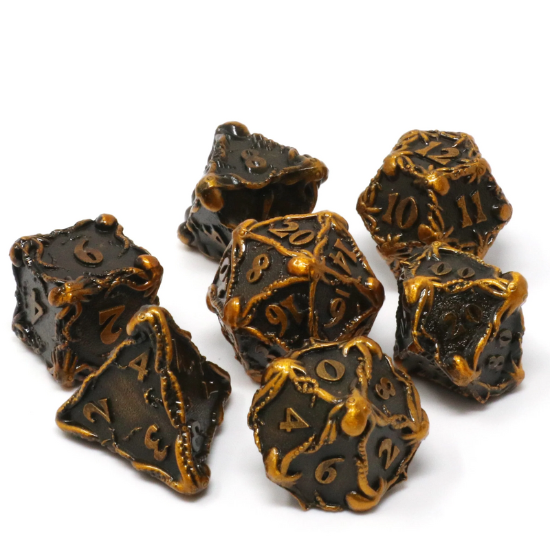 Die Hard Dice Metal RPG Polyhedral Dice Set - Fathom Bronze [7pc]