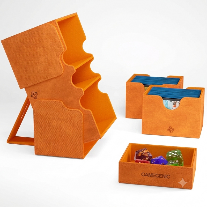 Gamegenic Stronghold 200+ XL Convertible Deck Box - Orange