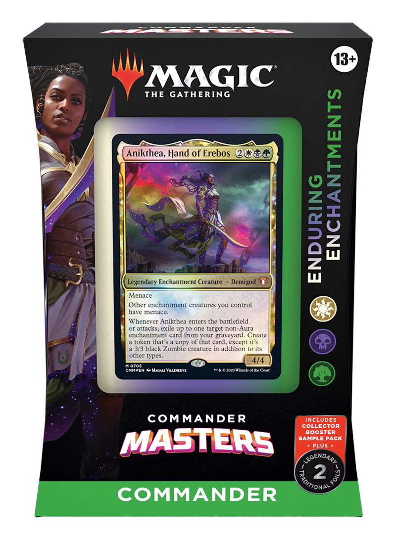 MTG Commander Masters - Commander Deck + Collector Booster Sample Pack | Enduring Enchantments