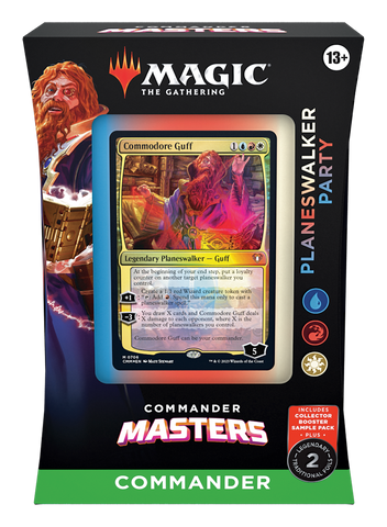 MTG Commander Masters - Commander Deck + Collector Booster Sample Pack | Planeswalker Party