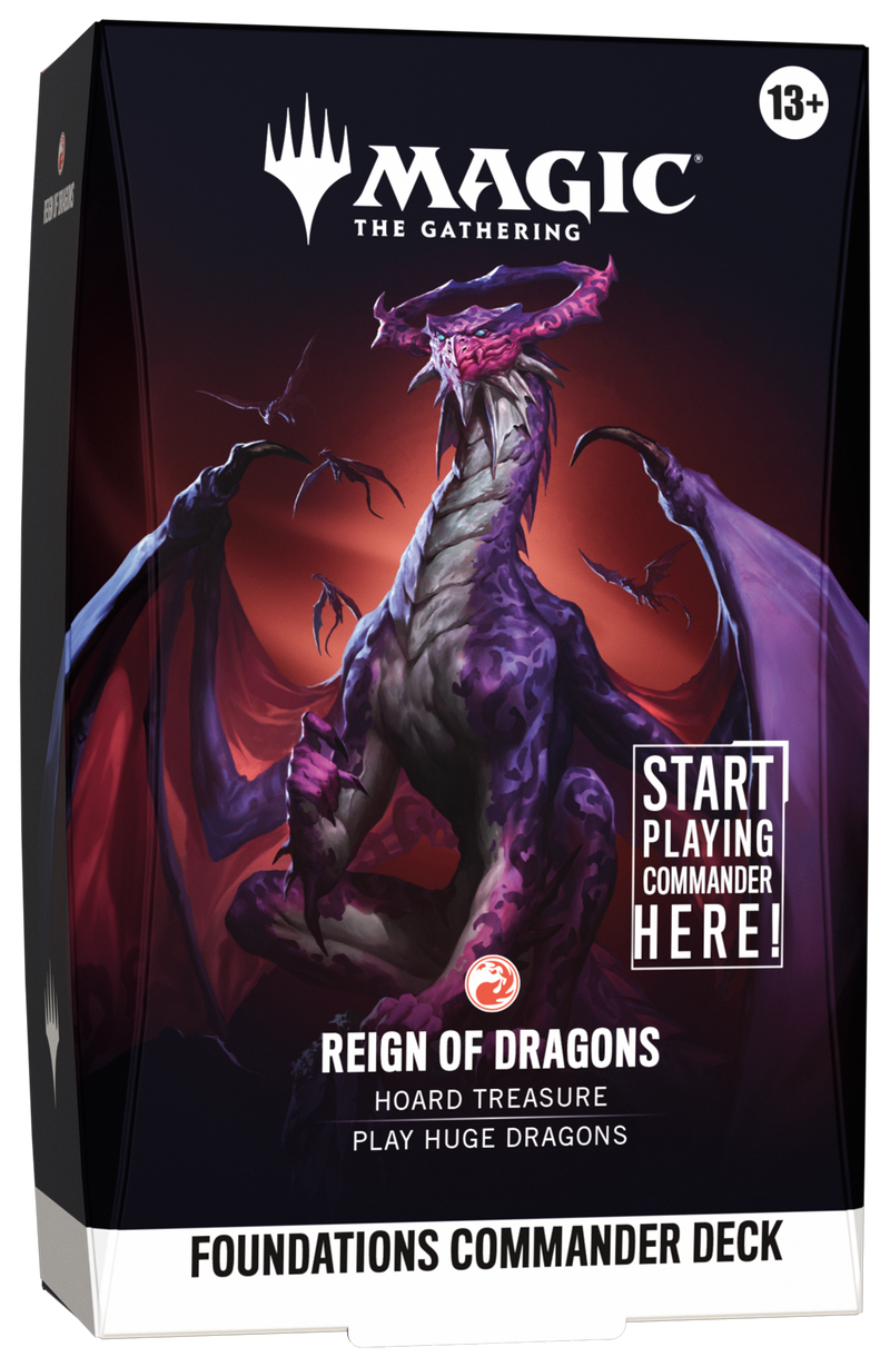 MTG Foundations Commander Deck - Reign of Dragons (PRESALE 10/02/26) **Local Pick-Up Only**