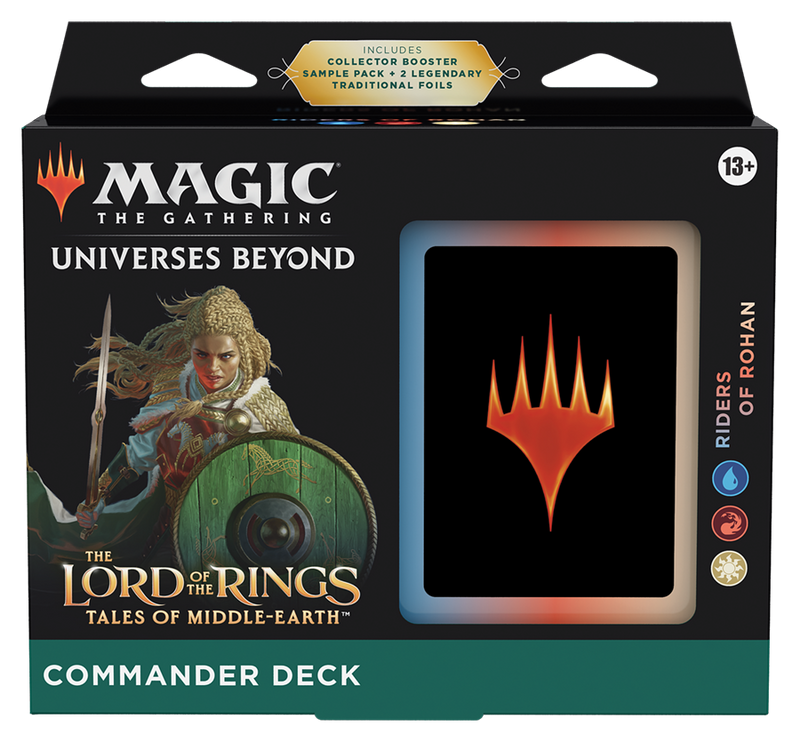 MTG The Lord of the Rings: Tales of Middle-earth - Commander Deck - Riders of Rohan + Collector Booster Sample Pack
