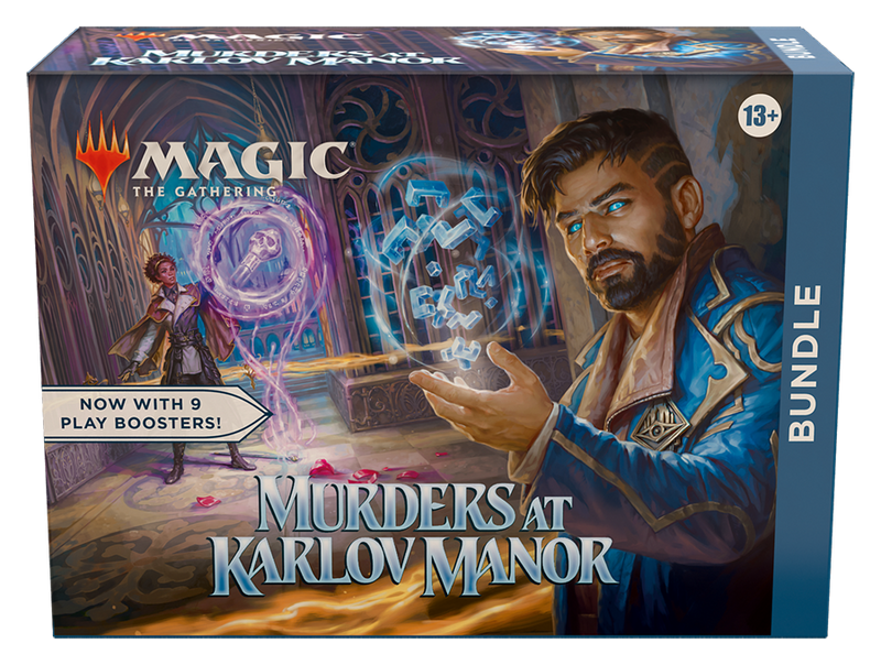 MTG Murders at Karlov Manor - Bundle | 9 Play Boosters, 30 Land Cards + Exclusive (PREORDER 02/02)