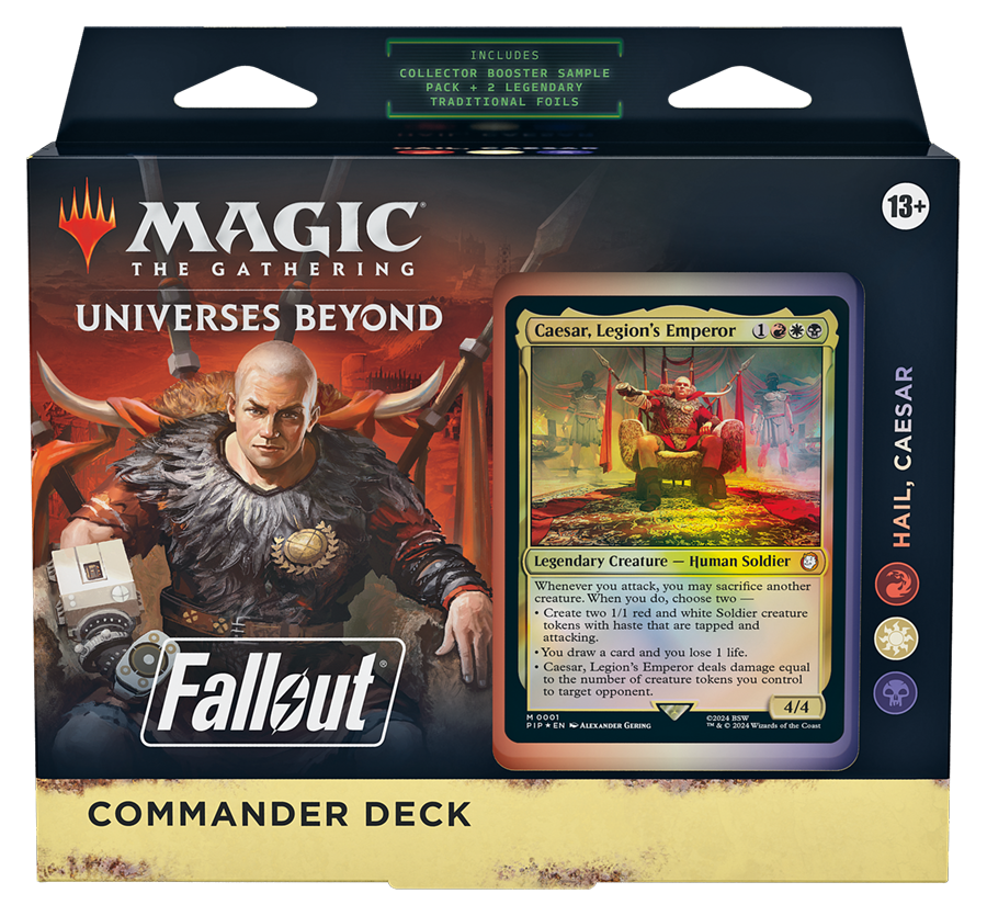 MTG Universes Beyond: Fallout Commander Deck - Hail, Caesar (100-Card MTG Universes Beyond: Fallout Commander Deck - Hail, Caesar (100-Card