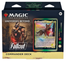 MTG Universes Beyond: Fallout Commander Deck - Scrappy Survivors (100-Card Deck, 2-Card Collector Booster Sample Pack + Accessories)