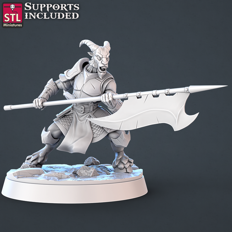 3DP | STL Miniatures: Demons Set - Minor Demon A (Large - 40mm)