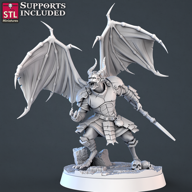 3DP | STL Miniatures: Demons Set - Minor Demon B