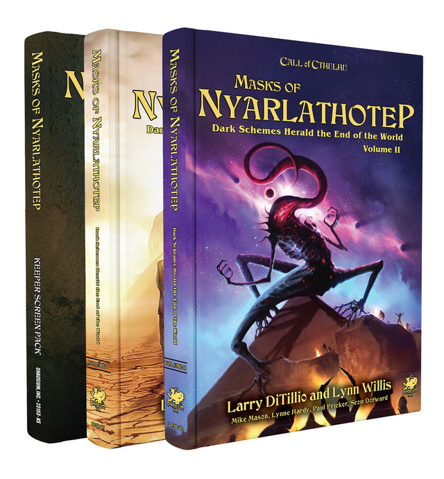 Call of Cthulhu RPG: Masks of Nyarlathotep - Slipcase 3-Book Box Set (7th Edition) [Hardcover]