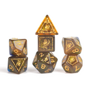 Dungeons & Dragons: Adventure RPG Polyhedral Dice Set - Monk (Blue/Gold) [12ct]