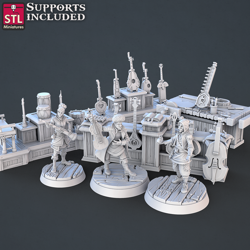 3DP | STL Miniatures: Music Store Set - Workbench