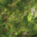 FLG Neoprene Wargaming Mats: Overgrown Temple - 44" x 60"