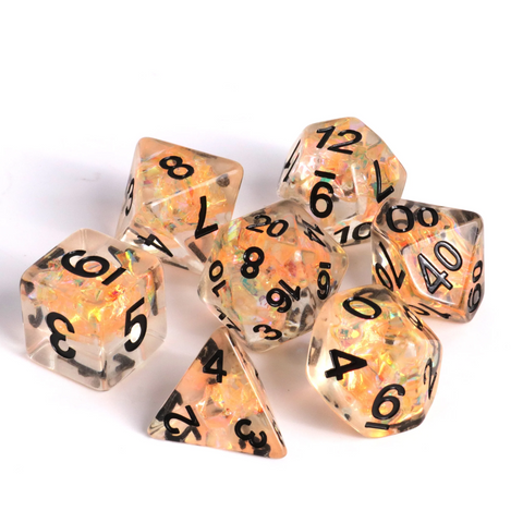 Die Hard Dice RPG Polyhedral Dice Set - Fire Dance [7ct]