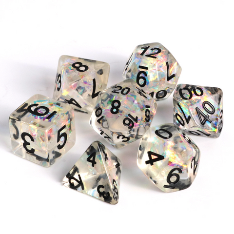 Die Hard Dice RPG Polyhedral Dice Set - Sheer Frost [7ct]