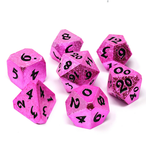 Die Hard Dice RPG Polyhedral Dice Set - Rosefire Fury [7ct]
