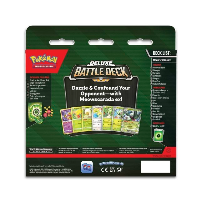 Pokémon TCG: Meowscarada EX Deluxe Battle Deck