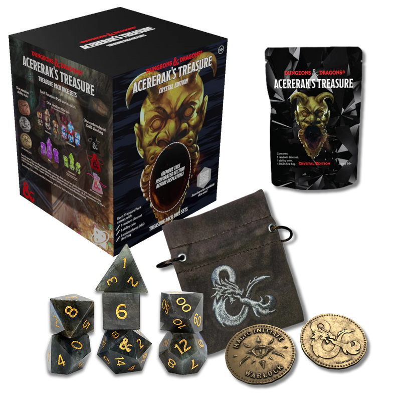 Sirius Dice: Dungeons and Dragons Acererak's Treasure Packs Crystal Edition