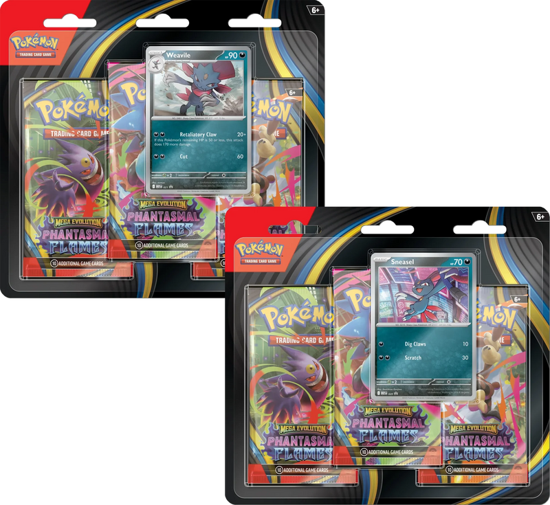 Pokémon TCG | Mega Evolution Phantasmal Flames 3 Pack Blister **Local Pick-Up and Purchase Only**