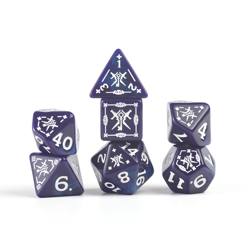 Dungeons & Dragons: Adventure RPG Polyhedral Dice Set - Rogue (Purple) [15ct]