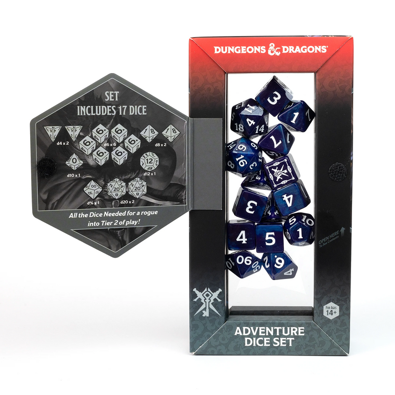 Dungeons & Dragons: Adventure RPG Polyhedral Dice Set - Rogue (Purple) [15ct]