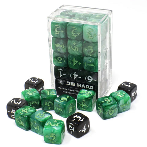 Die Hard Dice - MtG Spindown Counters - Variety Power Pack - Green [30ct]