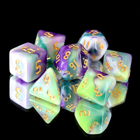 Die Hard Dice RPG Polyhedral Dice Set - Siberian Iris [7ct]