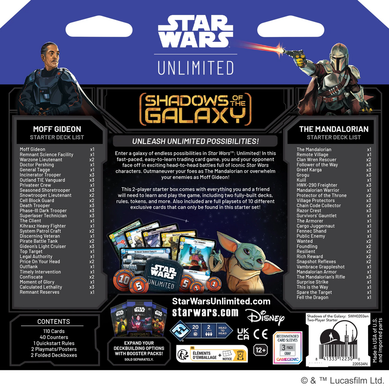 Star Wars: Unlimited - Shadow of the Galaxy - Two-Player Starter **In-Store Pick-Up Only**