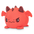 TeeTurtle Plushie Tote Bag - Dark Red Tabletop Gaming Tote Bag + Red Dragon Plushie