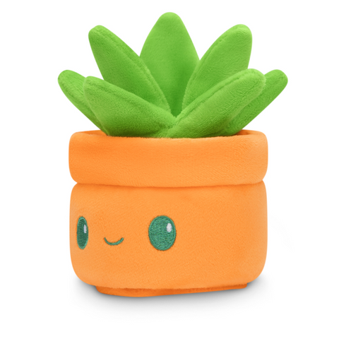 TeeTurtle Plushie Tote Bag - Green Gardening Tote Bag + Green Succulent Plushie