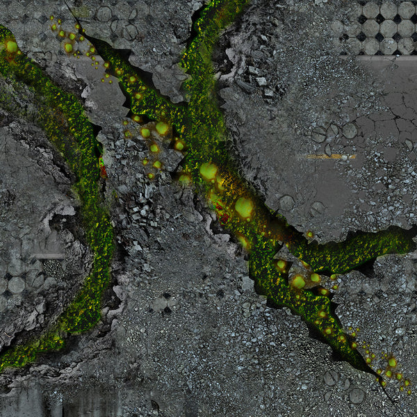 FLG Neoprene Wargaming Mats: Urban Plague - 44" x 60"