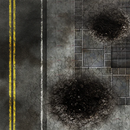 FLG Neoprene Wargaming Mats: War-torn City 2 - 44" x 60"